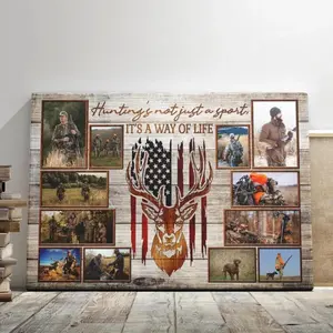 Personalized Hunting Wall Art - Custom Hunter Gift for Him - Sportsman Gift for Dad