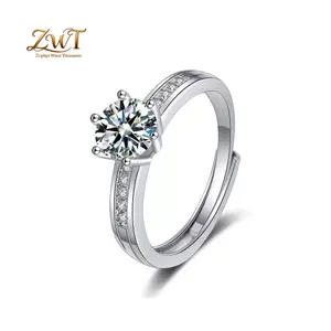 Delicate band white gold-plated  ring, hand micro-set with shiny cubic zircon, minimalist trend. Comfortable, slim look, stackable for daily wear and gifting.