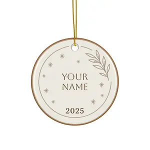 Personalized Ceramic Ornaments for Christmas, Holiday Decorations, Custom Name Ornaments, Unique Gift for Loved Ones, Keepsake Decor