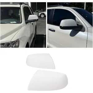 Mirror Covers Kit Assembly Compatible with 2007-2022 Tundra/Sequoia (Pearl White)