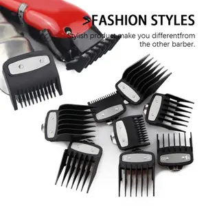 Professional Hair Clipper Limit Comb Set, Hair Clippers, 8 Counts/set Hair Clipper Limit Comb for Different Hair Cutting Needs, Beauty & Personal Care Product
