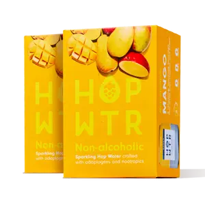 HOPWTR Mango Flavor | Sparkling Hop Water Healthy