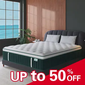 12"14" Twin Full Queen King Size Mattress in a Box Hybrid Spring Memory Foam, Medium Firm Ergonomic Mattress Back & Lumbar Support