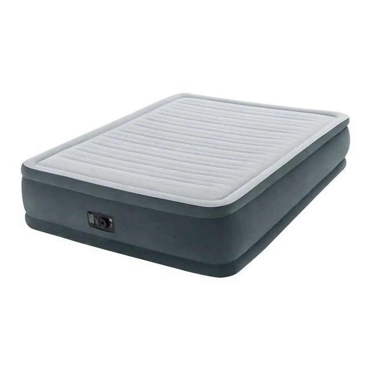 212 MAIN Queen Elevated Inflatable Bed - Gray Portable Airbed with Included Pump, Camping & Hiking Sleeping Gear