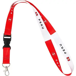 2026 USA-Canada-Mexico World Cup Football Phone Lanyard, Long Mexican ID Card Nylon Lanyard