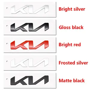 3D Abs Material Kn Logo Car Hood & Trunk Emblem Decal, Fits Kia Sportage Sorento Optima Forte Rio Stinger K5 Models, Car Vehicle Decoration, Car Decals