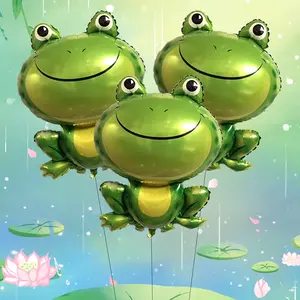 Large Frog-Shaped Aluminum Foil Balloons, 91CM Party Decorations, Perfect for Birthday Parties & Theme Events, Balloon Party Supplies