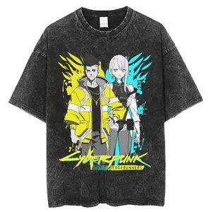 CYBERPUNK EDGERUNNERSVINTAGE ANIME OVERSIZED T-SHIRT 3