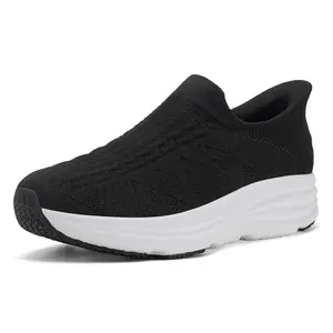 No-Tie Slip-On Sneakers for Men & Women | Breathable Mesh Upper, Cushion Sole for Everyday Wear