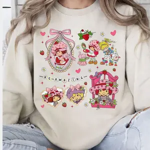 Strawberry Shortcake Shirt, Cartoon Characters Sweatshirt, Best Friends Forever