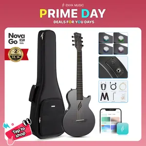 【Play Anywhere】Enya NOVA GO SP1 Carbon Fiber Travel Guitar 35" Lightweight One-Piece Body Guitar for Beginners, Outdoor Camping & Beach | All-Weather Portable with Built-in Effects USB Recording Bluetooth 24-Hour Shipping 2-Year Warrant DealsForYouDays