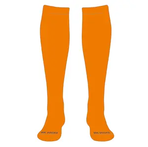 MK Socks Striped Knee High Baseball, Football Socks (S) Tennessee Orange