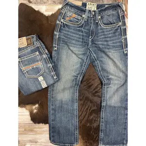 Ariat M4 Durango Relaxed Boot Cut Men's Jean 100% Cotton Mid Waist Above Ankle Fitted All Seasons Plain Style Number 10017511