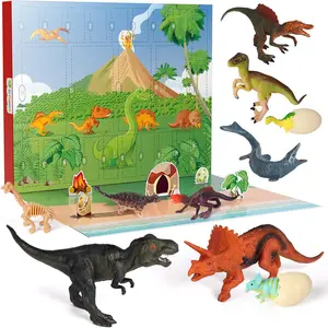 D-FantiX Dinosaur Advent Calendar 2025 for Kids, 24 Days Countdown to Christmas Advent Calendars Dinosaur Toy Xmas Gift for Boys Girls 3 4 5 6 Years Old