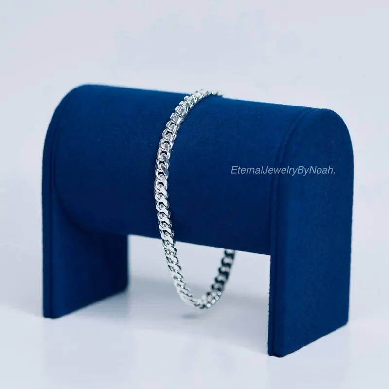 Cuban Link Bracelet 4mm, 4.5mm, 5mm, 6mm, 9mm - Peruvian Silver 950