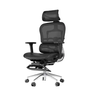 Ergoup Ergonomic Mesh Office Chair with 3D Adjustable Armrest, Mesh High Back, Adjustable Lumbar Support & Footrest, Ideal for Office Use
