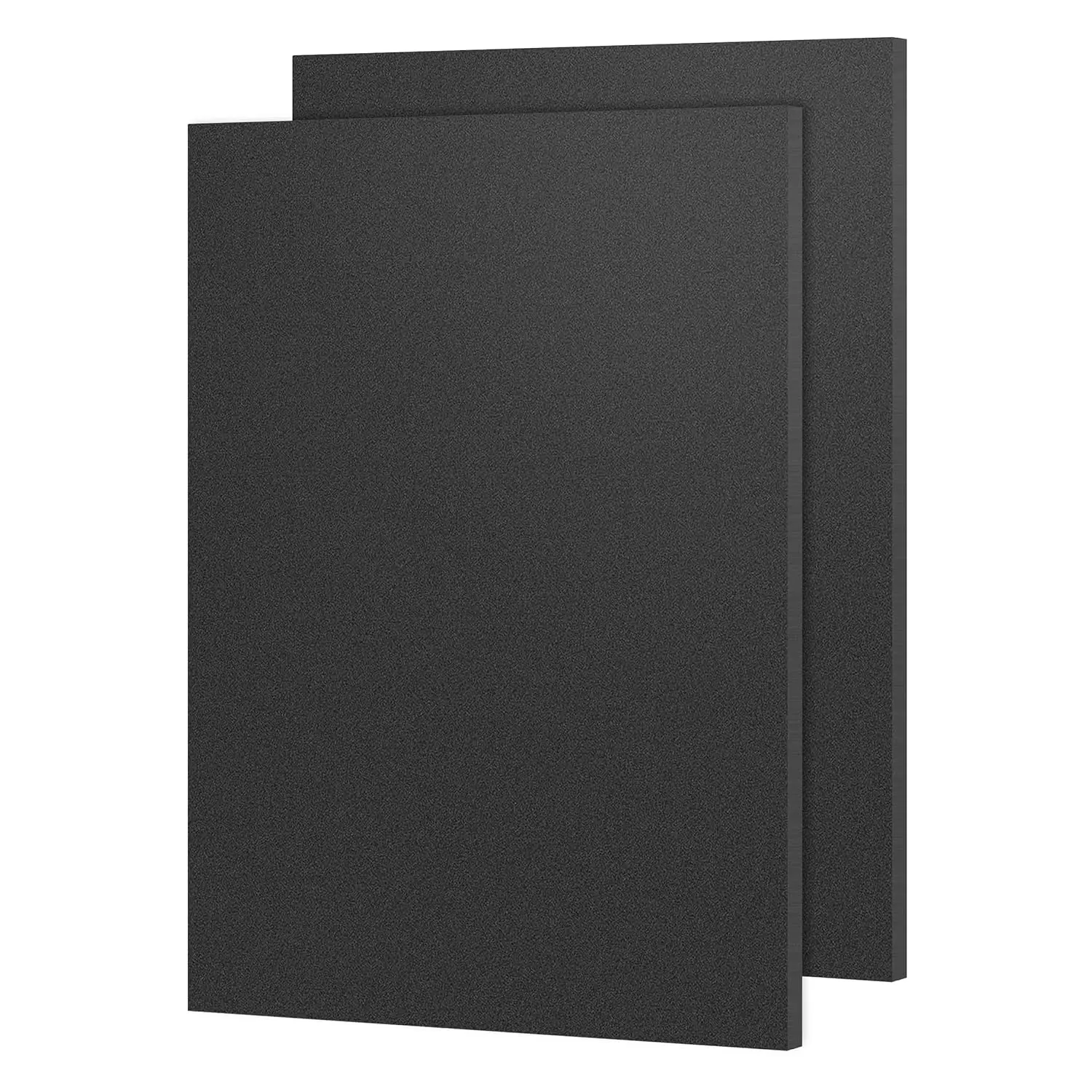 ABS Plastic Sheet 18" x 24" x 1/4" Thick (6mm) Black Rigid Moldable Thermoplastic Board for Crafts, DIY Projects,  Decor - Textured & Smooth Surface, Pack of 2