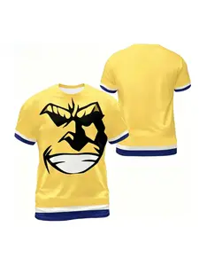All Might Anime Fan Gift My Hero Jersey  T-shirt Tops 2026 New Men's Women's  5th Edition Quick Dry T-shirt