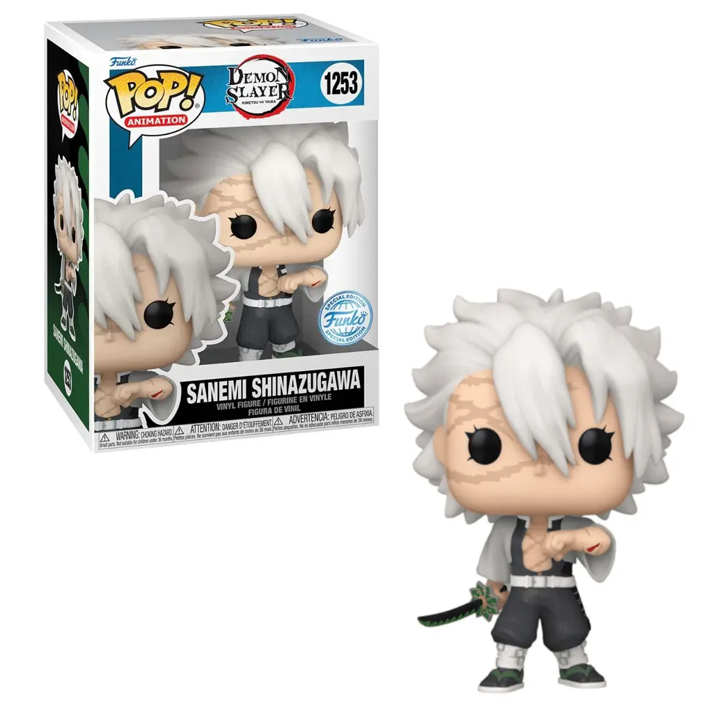 Funko Demon Slayer Sanemi Shinazugawa #1253 Vinyl Figure - Collectible Figure in Original Packaging