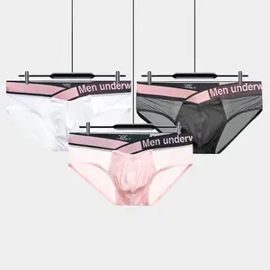 3-Pack Men's Sheer Mesh Bikini Briefs Set Color-Block Quick-Dry Ultra-Thin Breathable Sporty for Gym Beach Summer 2025 Sexy Transparent Underpants NYLON67% SPANDEX33% Menswear Gamis Stylish Shorts colorblock letter tape boxer brief