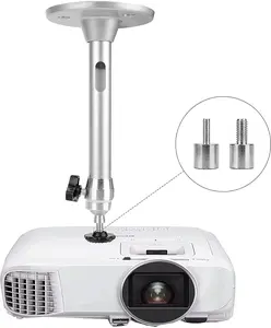 Mini Ceiling Wall Projector Mount Stand Compatible with QKK, DR.J, DBPOWER, Anker, VANKYO, AAXA, Jinhoo, PVO, TMY, AuKing and Most Other Mini Projector (175mm, Black)