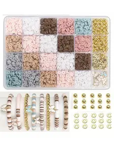 2300pcs Vintage Mixed Beads Set, Soft Clay Butterfly Spacer Beads, Butterfly Accents, Butterfly Charms + DIY Craft Accessories, Jewelry Making Supplies, Ideal for Bracelets, Keychains, Pendants
