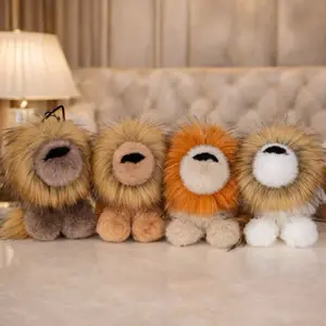 Luxe Cub Plush Charm Viral Luxury Plush Keychain & Bag Charm Soft Fuzzy Lion Design for Trendy Accessories