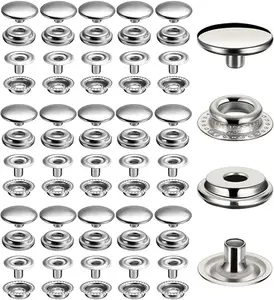 Pieces Stainless Steel Snap Fastener, BetterJonny mm Heavy Duty Snap Button Press Stud Cap for Jeans Fabric Jats Clothes Bag Leather DIY Craft