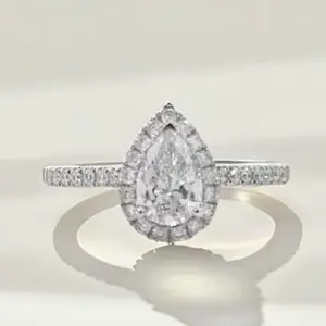k18wg IGI labgrown diamond RING 1+0.3ct 2.58g lg059 D/vs1 zlz028