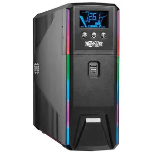 Pure Sine Wave Gaming UPS Battery, 1500VA, 900W, 120V AC, 60Hz, 10 NEMA 5-15R Outlets, Compatible with Active PFC Power Supplies