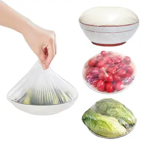 100pcs Elastic Bowl Covers for Bread Proofing,Sourdough Bread Baking Supplies,Plastic Wrap for Food Fruit Vegetable,Plastic Proofing Bowls/Basket Covers for Bread,Nice Bread Proofing Cover