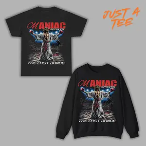 Maniac Sport Tee, GOD Tee, 100% Cotton, UFC Apparel, MMA Apparel, Boxing UFC Gym Shirt for Sports and Fashion Lovers