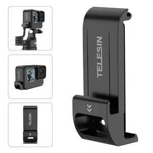 TELESIN G2 Upgraded Battery Door Cover for GoPro 12/11/10/9, Water & Snow Resistant Protective Case with Type-C Charging Mount for GoPro Hero 12/11/10/9 Black Accessories
