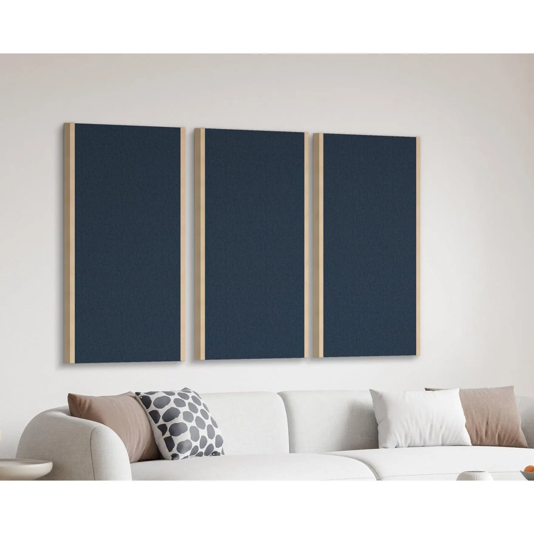 Wood Framed Acoustic Panel - Premium Gemini Fabric Single Panel, Available in Multiple Sizes & Colors, Ideal for Home Decor and Music Production