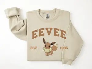 Eevee Sweatshirt, Pkm Characters Sweatshirt, Anime Shirt