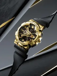 Men's Sportive Digital Analog Quartz Watch, Fashionable Wristwatch with Luminous Dial & Alarm Function, Trendy Watch for Daily Life