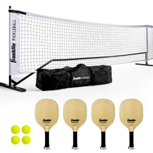 Franklin Official Size Pickleball Net with Paddles and Balls