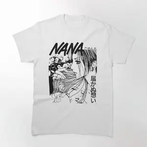 Gildan Lady's Cotton Short-Sleeve Round Neck Fitted Graphic Tee - Casual Streetwear Top, NANA Manga Apparel