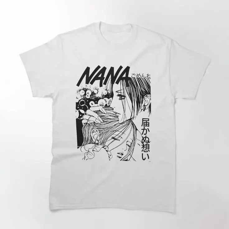 Gildan Lady's Cotton Short-Sleeve Round Neck Fitted Graphic Tee - Casual Streetwear Top, NANA Manga Apparel, Shortsleeve, T-Shirt