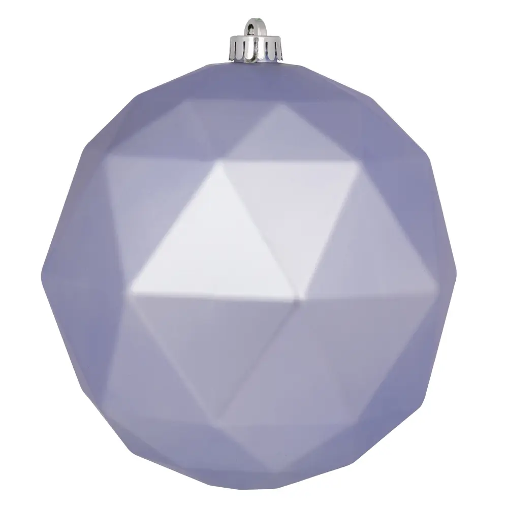 212 MAIN M177534DM 8 in. Matte Geometric Plastic Ball Ornament, Lilac, Festive Decoration for Home Decor, Room Decor, Wall Hanging Use, Home Decor Ornaments, Room Decoration Ornaments