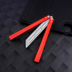 Aluminum Alloy Handle Butterfly Trainer, Fun Hand Swinging Toy, Beginner Practice Tool, Ideal for New Users, Enhance Hand Skills