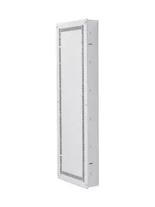 Structured Media Enclosure for 42-Inch TV: Recessed In-Wall Media Box with Cover, Cable Management, Ventilated Steel Housing, Hidden AV Equipment Cabinet, Wall-Mount Ready, Ideal for Home Theater, Living Room, and Office Setups