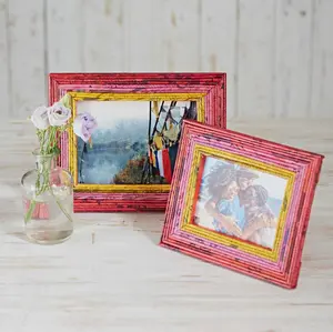 Recycled Newspaper Photo Frames