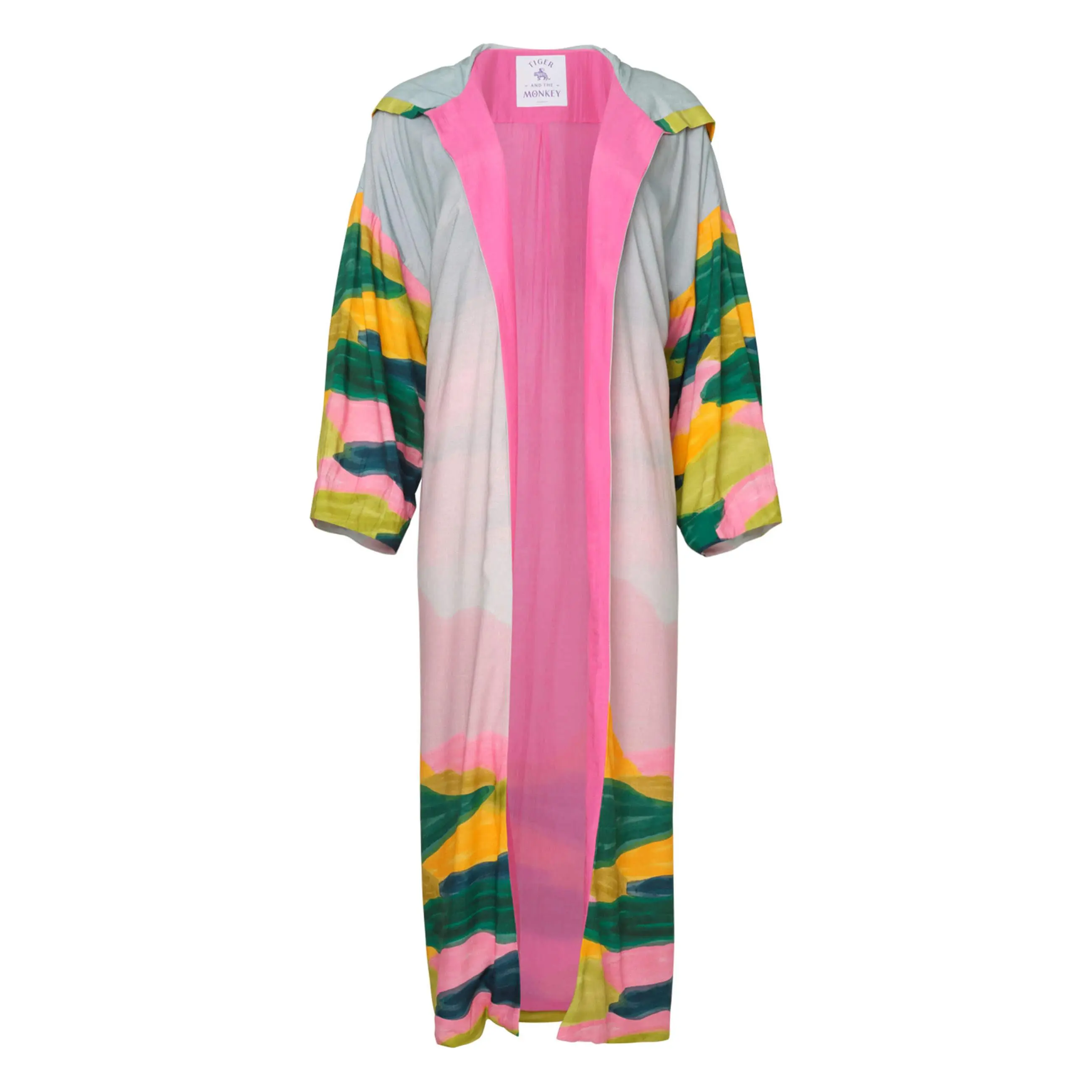 The Caroline Women's Lightweight Silk & Cotton Duster with Hidden Pockets for Beach Walks and Casual Wear