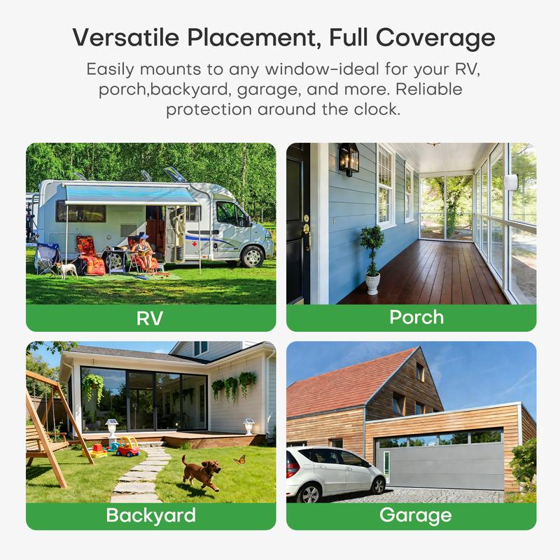 HomiQ AI 3K 5MP Magnetic Window Camera, 2.4/5GHz Dual-Band WiFi Indoor Security Camera, Color Night Vision, AI Smart Video Search & Auto Highlights, 24/7 Recording, Motion Detection, Easy Install Phone & SD