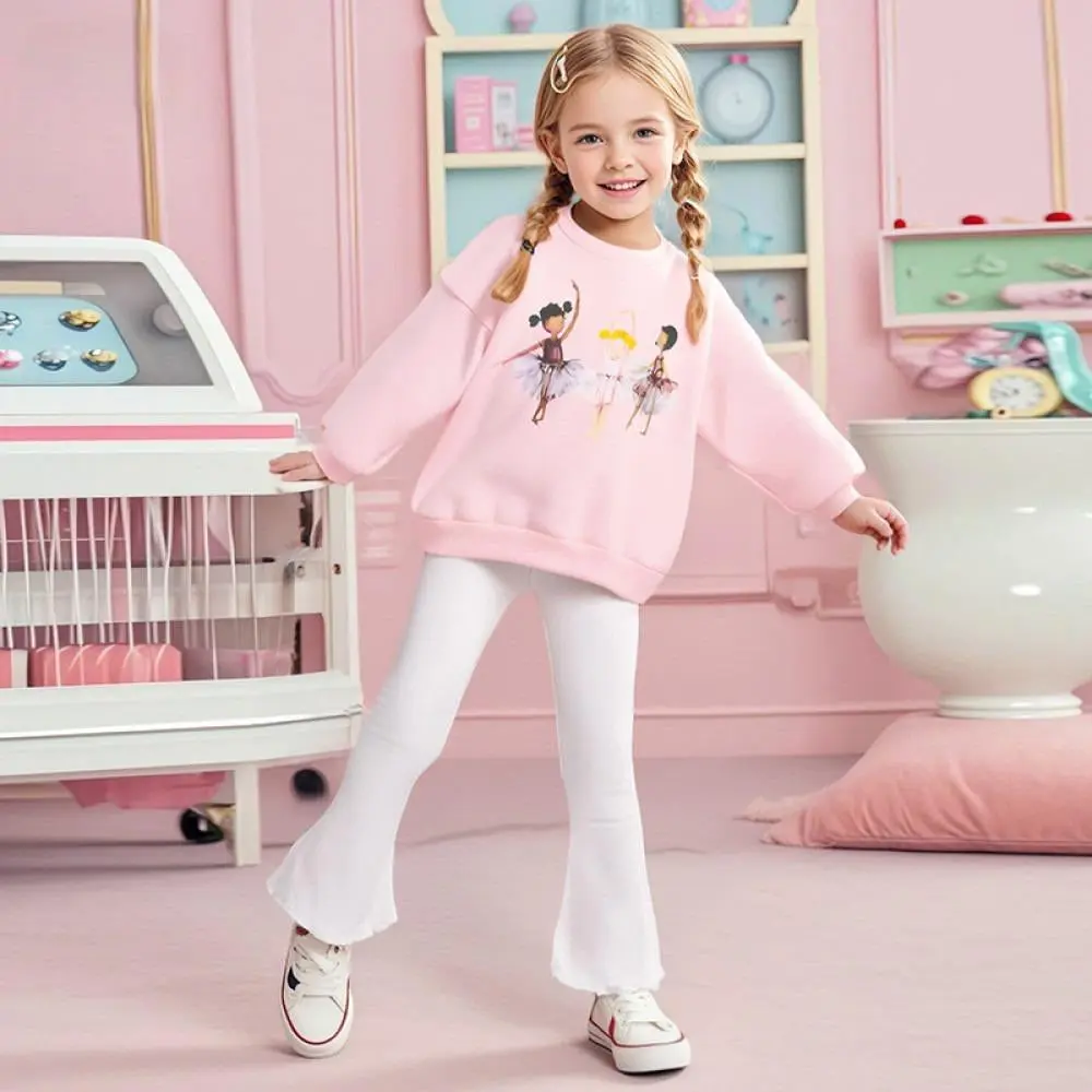 Toddler & Kids Ballerina Sweatshirt & Flared Pants Set