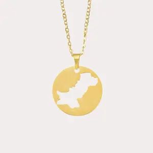 Pakistan Map Necklace