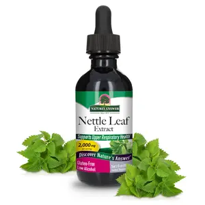 Nature's Answer Nettle Leaf Extract | Prostate Support | Concentrated Dark Green Nettle Leaf Herbal Supplement | Non-GMO, Kosher, Gluten-Free, & Alcohol-Free 2oz | Single Count