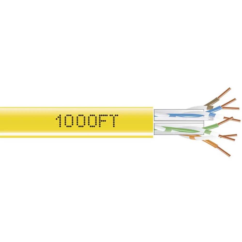 Black Box GigaTrue CAT6 Accu-Pull High-Speed UTP Ethernet Bulk Cable - 550-MHz Solid Copper, CMR PVC, 1000-ft (304.8-m) Pull-Box for LAN & Digital Video Networks