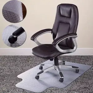 Convex Nail Bottom Sliding Wheelchair Mat, 36" X 48" Plastic Floor Mat, Home Office Chair Mat, Computer Desk Chair Mat, PVC Transparent Carpet with Lip Pile On The Back